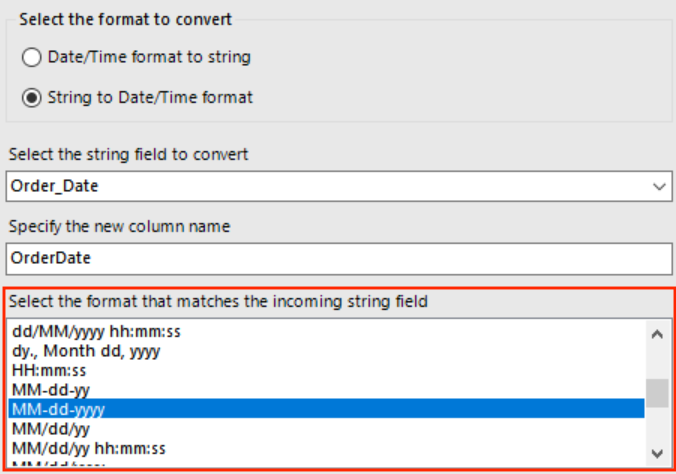 Alteryx DateTime Format