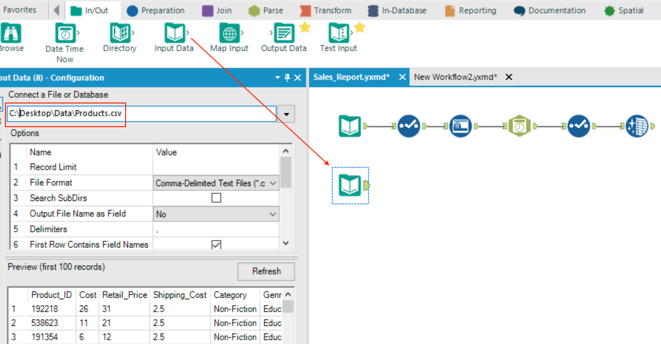 Alteryx Import Data