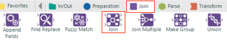 Alteryx Join Tool