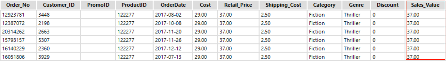 Alteryx Formula Tool Output