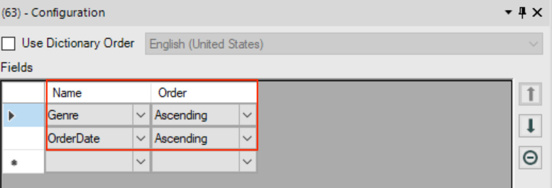 Alteryx Sort Tool Configuration Window