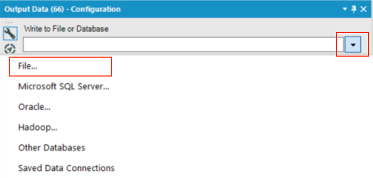 Alteryx Output Data Tool File